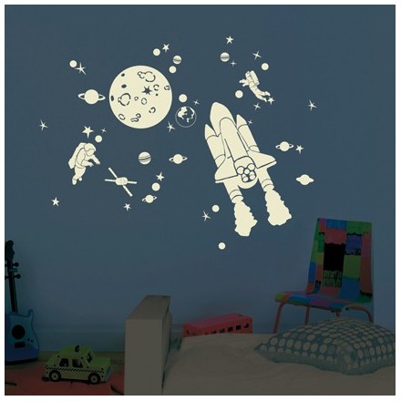 Space Kit - Glow in the dark sticker - Mimi'lou Shop