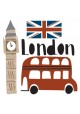 London mini sticker