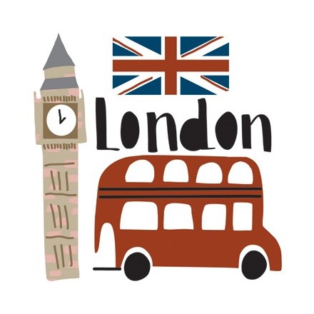 London mini sticker