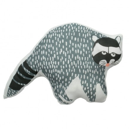 Hector the raccoon cushion