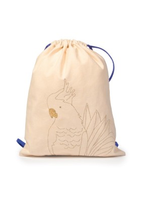 Embroidered bag -Golden Parrot