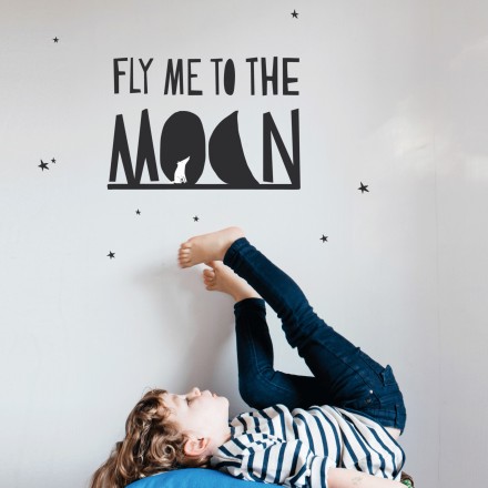 "Fly me to the Moon" Sticker