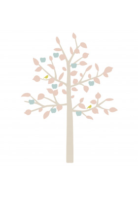 GIANT STICKER - BIG APPLE TREE BABY PINK