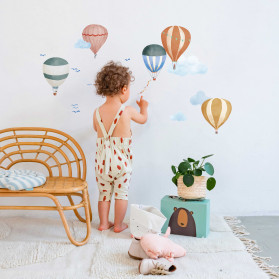 Sticker - Hot Air balloons in watercolor