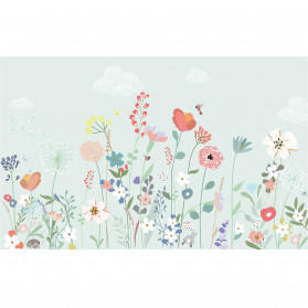 Panorama wallpaper FIELD OF FLOWERS - size XL (rolls L + XL)
