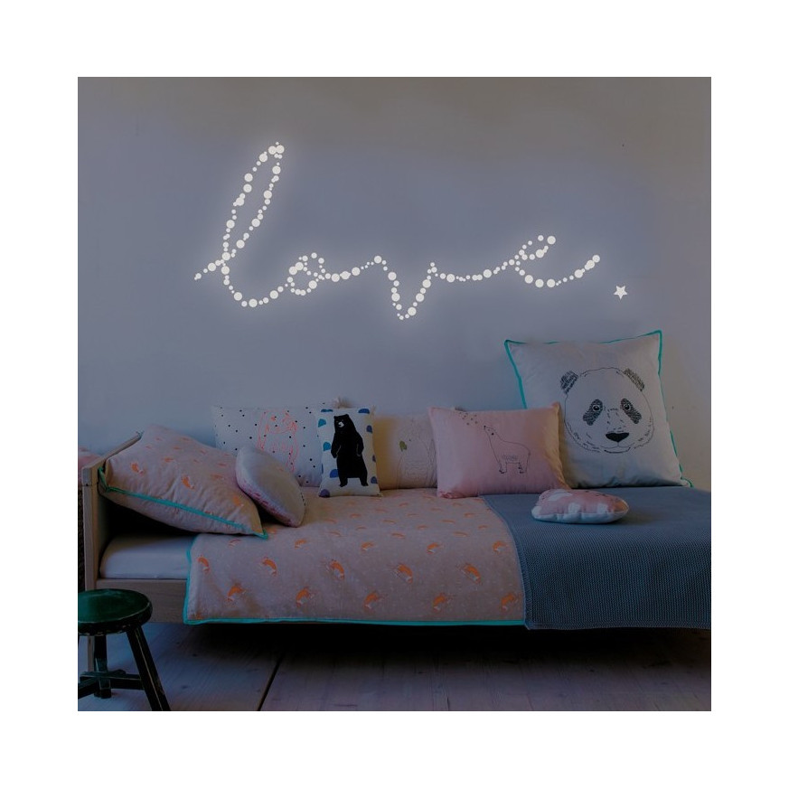 Glows-in-the-dark wall decals